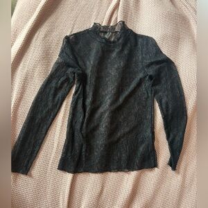 Anthropologie Black Lace Women's Top